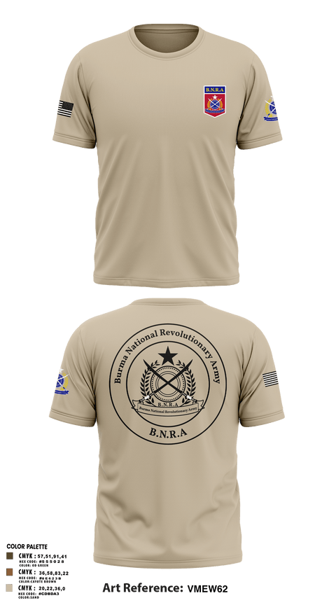 Old School Cotton Feel Shirt, B.N.R.AB.N.R.Army, Army, Teamtime, Team time, sublimation, custom sports apparel, team uniforms, spirit wear, spiritwear, sports uniforms, custom shirts, team store, custom team store, fundraiser sports, apparel fundraiser