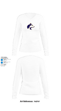 Marsing High School Cheer 8568525 Women's Long Sleeve V-neck Shirt - 15