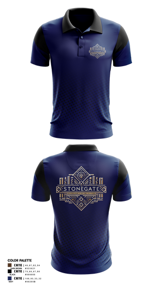 Short Sleeve Performance Polo, STONEGATE, , Teamtime, Team time, sublimation, custom sports apparel, team uniforms, spirit wear, spiritwear, sports uniforms, custom shirts, team store, custom team store, fundraiser sports, apparel fundraiser