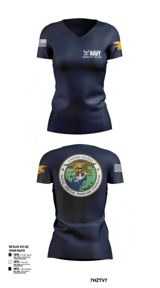 Womens Short Sleeve Vneck Shirt, SEAL Team, Navy, Teamtime, Team time, sublimation, custom sports apparel, team uniforms, spirit wear, spiritwear, sports uniforms, custom shirts, team store, custom team store, fundraiser sports, apparel fundraiser