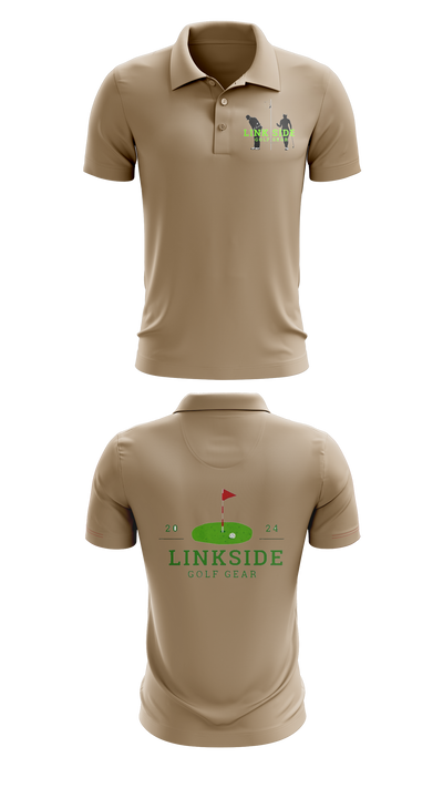 On the Links Golf Co 48920069 Short Sleeve Performance Polo - 41