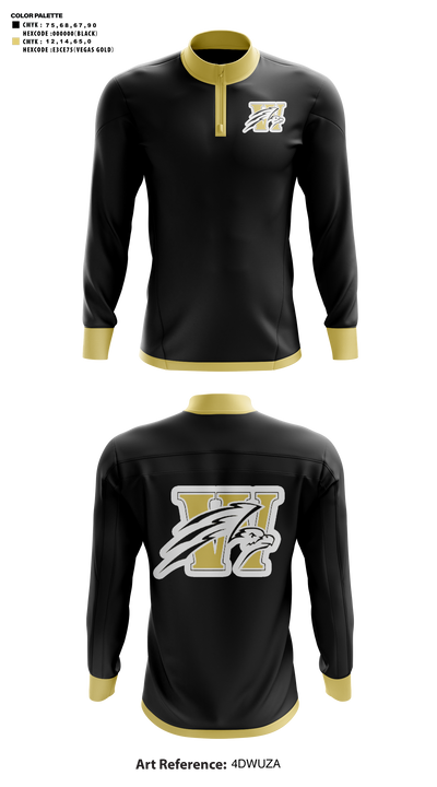 Winchester Community High School Basketball 13003432  Quarter Zip Jacket - 41