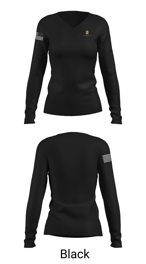 Womens Long Sleeve Vneck Shirt, Muslim_Moderator, , Teamtime, Team time, sublimation, custom sports apparel, team uniforms, spirit wear, spiritwear, sports uniforms, custom shirts, team store, custom team store, fundraiser sports, apparel fundraiser