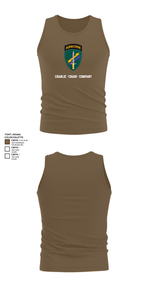 Tank Top, Charlie “Chaos” Company, , Teamtime, Team time, sublimation, custom sports apparel, team uniforms, spirit wear, spiritwear, sports uniforms, custom shirts, team store, custom team store, fundraiser sports, apparel fundraiser