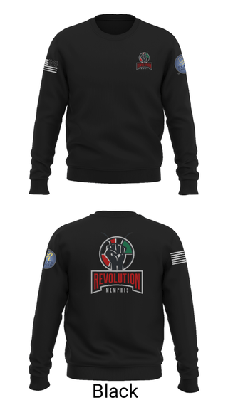 Crew Neck Sweatshirt, Reaves Revolution, Men's Basketball, Teamtime, Team time, sublimation, custom sports apparel, team uniforms, spirit wear, spiritwear, sports uniforms, custom shirts, team store, custom team store, fundraiser sports, apparel fundraiser