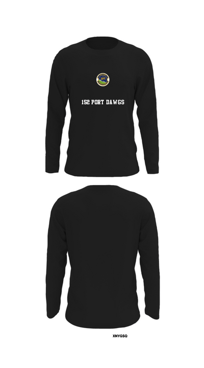 152 Port Dawgs 71317587 Long Sleeve Performance Shirt - 32
