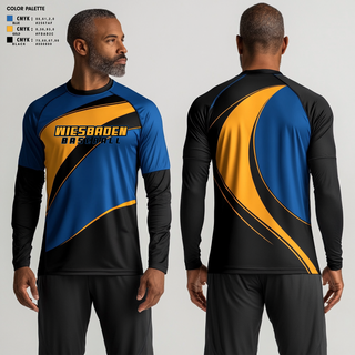 Long Sleeve Performance Shirt, Wiesbaden, Baseball, Teamtime, Team time, sublimation, custom sports apparel, team uniforms, spirit wear, spiritwear, sports uniforms, custom shirts, team store, custom team store, fundraiser sports, apparel fundraiser