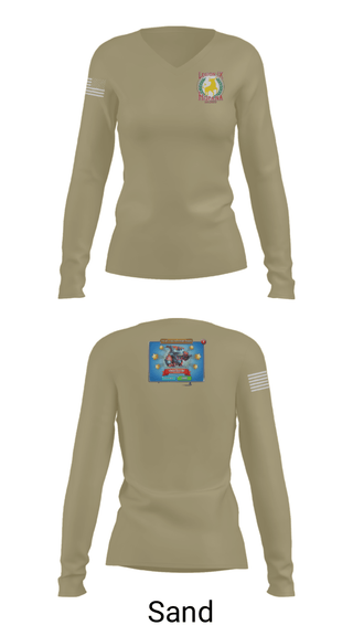 Women's Long Sleeve Vneck Shirt, Legion IX, Army, Teamtime, Team time, sublimation, custom sports apparel, team uniforms, spirit wear, spiritwear, sports uniforms, custom shirts, team store, custom team store, fundraiser sports, apparel fundraiser