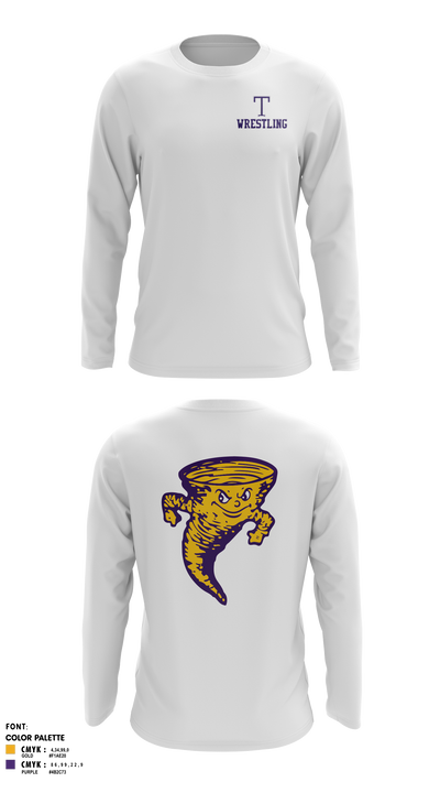 Taylorville Wrestling Club 5122826 Long Sleeve Performance Shirt - 56
