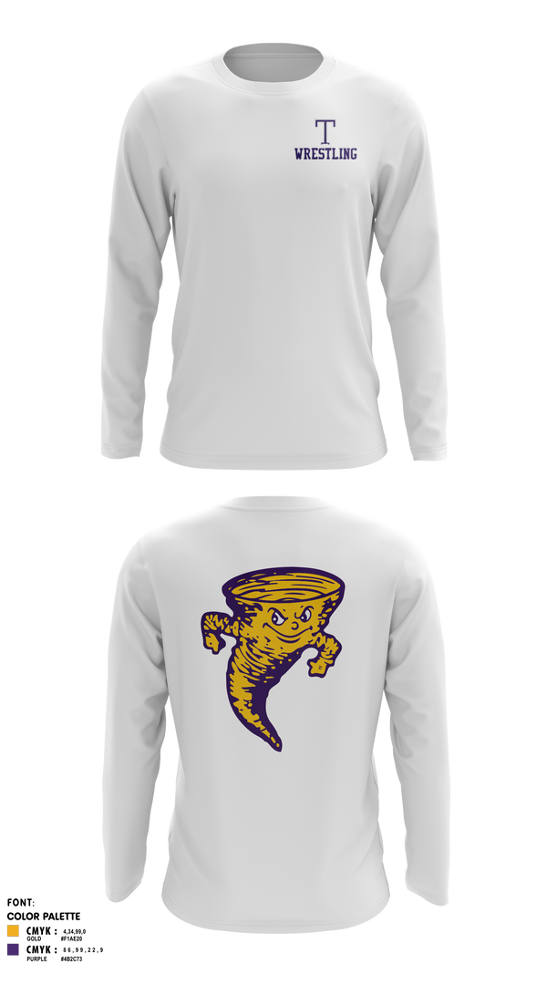 Long Sleeve Performance Shirt, Taylorville Wrestling Club, Wrestling, Teamtime, Team time, sublimation, custom sports apparel, team uniforms, spirit wear, spiritwear, sports uniforms, custom shirts, team store, custom team store, fundraiser sports, apparel fundraiser