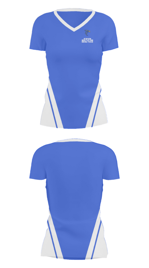 Women's Short Sleeve Vneck Shirt, Stephen Decatur High School Track, Track & Field, Teamtime, Team time, sublimation, custom sports apparel, team uniforms, spirit wear, spiritwear, sports uniforms, custom shirts, team store, custom team store, fundraiser sports, apparel fundraiser