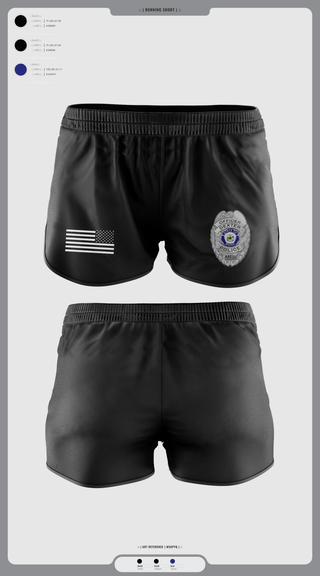 Womens Shorts, Dexter Pd, Police, Teamtime, Team time, sublimation, custom sports apparel, team uniforms, spirit wear, spiritwear, sports uniforms, custom shirts, team store, custom team store, fundraiser sports, apparel fundraiser