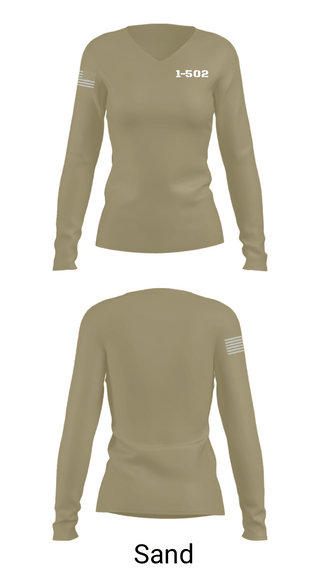 Women's Long Sleeve Vneck Shirt, 1-502, Army, Teamtime, Team time, sublimation, custom sports apparel, team uniforms, spirit wear, spiritwear, sports uniforms, custom shirts, team store, custom team store, fundraiser sports, apparel fundraiser