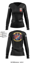 16th Sustainment Brigade 31435396 Women's Long Sleeve V-neck Shirt - 3