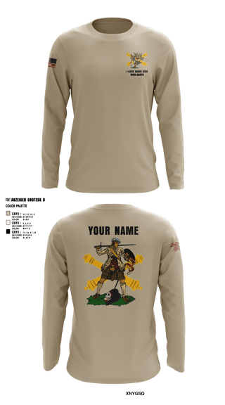 Long Sleeve Performance Shirt, Bravo 1-119th FA, , Teamtime, Team time, sublimation, custom sports apparel, team uniforms, spirit wear, spiritwear, sports uniforms, custom shirts, team store, custom team store, fundraiser sports, apparel fundraiser