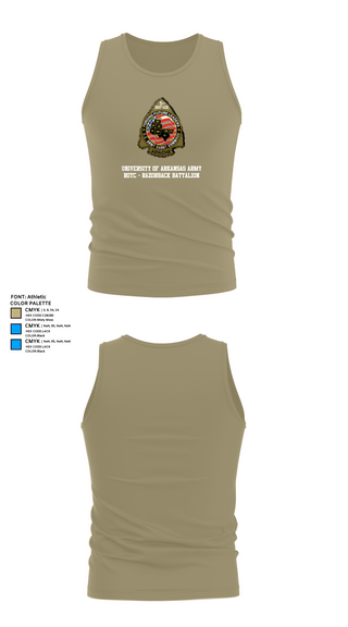 Tank Top, University of Arkansas Army ROTC - Razorback Battalion, Army, Teamtime, Team time, sublimation, custom sports apparel, team uniforms, spirit wear, spiritwear, sports uniforms, custom shirts, team store, custom team store, fundraiser sports, apparel fundraiser