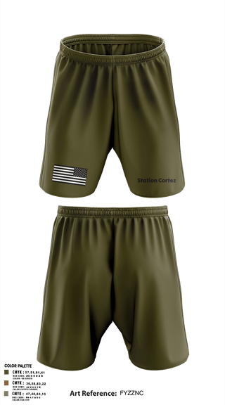 Athletic Shorts With Pockets, Station Cortez, Coast Guard, Teamtime, Team time, sublimation, custom sports apparel, team uniforms, spirit wear, spiritwear, sports uniforms, custom shirts, team store, custom team store, fundraiser sports, apparel fundraiser