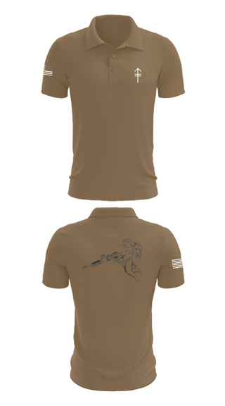 Short Sleeve Performance Polo, 2/2 3rd PLT Weapon SquadE TRP 3RD PLT WEAPONS SQUAD, Army, Teamtime, Team time, sublimation, custom sports apparel, team uniforms, spirit wear, spiritwear, sports uniforms, custom shirts, team store, custom team store, fundraiser sports, apparel fundraiser