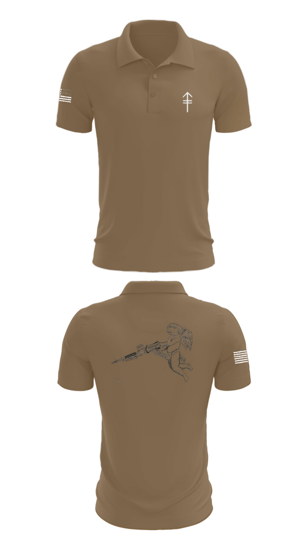 Short Sleeve Performance Polo, 2/2 3rd PLT Weapon SquadE TRP 3RD PLT WEAPONS SQUAD, Army, Teamtime, Team time, sublimation, custom sports apparel, team uniforms, spirit wear, spiritwear, sports uniforms, custom shirts, team store, custom team store, fundraiser sports, apparel fundraiser