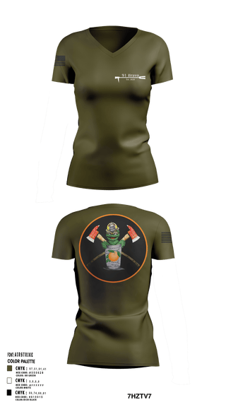 Womens Short Sleeve Vneck Shirt, 91 Bravo, Fire Department, Teamtime, Team time, sublimation, custom sports apparel, team uniforms, spirit wear, spiritwear, sports uniforms, custom shirts, team store, custom team store, fundraiser sports, apparel fundraiser