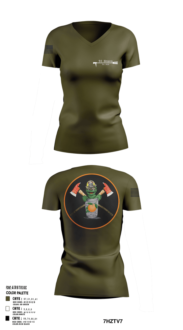 Womens Short Sleeve Vneck Shirt, 91 Bravo, Fire Department, Teamtime, Team time, sublimation, custom sports apparel, team uniforms, spirit wear, spiritwear, sports uniforms, custom shirts, team store, custom team store, fundraiser sports, apparel fundraiser