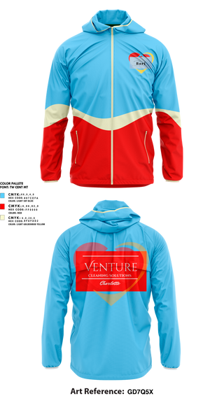 Windbreaker, Venture cleaning solutions, , Teamtime, Team time, sublimation, custom sports apparel, team uniforms, spirit wear, spiritwear, sports uniforms, custom shirts, team store, custom team store, fundraiser sports, apparel fundraiser