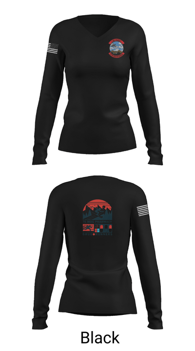 75 HCOS SGGD 45725034 Women's Long Sleeve V-neck Shirt -1 37