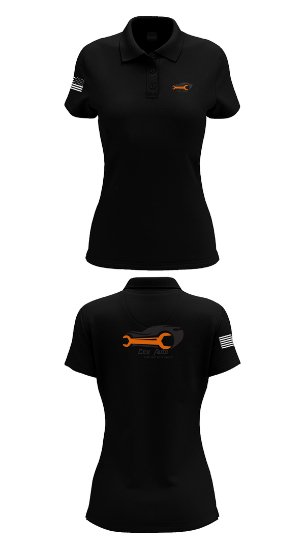 Womens Short Sleeve Performance Polo, Cox Auto, , Teamtime, Team time, sublimation, custom sports apparel, team uniforms, spirit wear, spiritwear, sports uniforms, custom shirts, team store, custom team store, fundraiser sports, apparel fundraiser