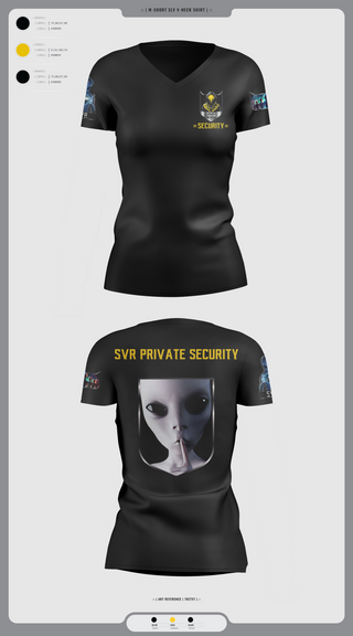 Womens Short Sleeve Vneck Shirt, UFO Recovery Response Unit  2-1, , Teamtime, Team time, sublimation, custom sports apparel, team uniforms, spirit wear, spiritwear, sports uniforms, custom shirts, team store, custom team store, fundraiser sports, apparel fundraiser