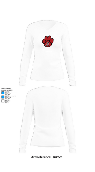 Womens Long Sleeve Vneck Shirt, Addison High School Basketball, Men's Basketball, Teamtime, Team time, sublimation, custom sports apparel, team uniforms, spirit wear, spiritwear, sports uniforms, custom shirts, team store, custom team store, fundraiser sports, apparel fundraiser