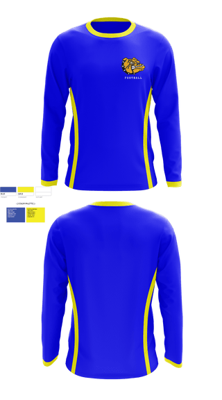 Long Sleeve Performance Shirt, Claysburg-Kimmel Senior High School Football, Football, Teamtime, Team time, sublimation, custom sports apparel, team uniforms, spirit wear, spiritwear, sports uniforms, custom shirts, team store, custom team store, fundraiser sports, apparel fundraiser