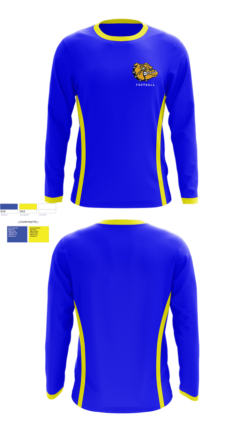 Long Sleeve Performance Shirt, Claysburg-Kimmel Senior High School Football, Football, Teamtime, Team time, sublimation, custom sports apparel, team uniforms, spirit wear, spiritwear, sports uniforms, custom shirts, team store, custom team store, fundraiser sports, apparel fundraiser