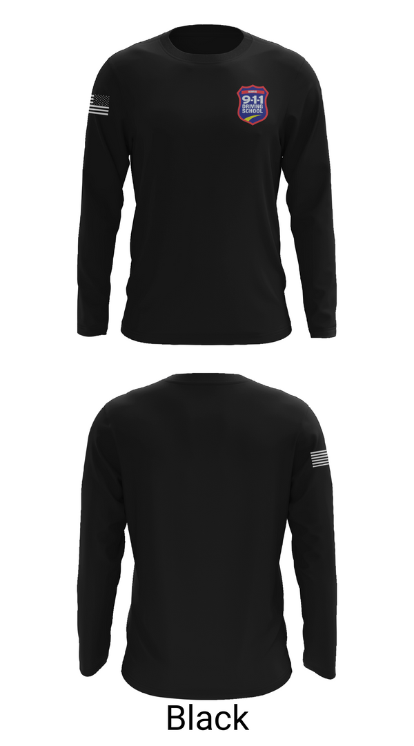 Long Sleeve Performance Shirt, 911 Driving School, , Teamtime, Team time, sublimation, custom sports apparel, team uniforms, spirit wear, spiritwear, sports uniforms, custom shirts, team store, custom team store, fundraiser sports, apparel fundraiser