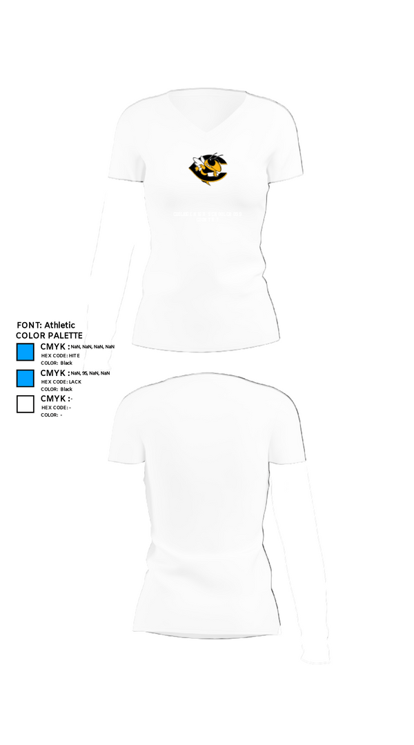 Womens Short Sleeve Vneck Shirt, Coolidge High School Cross Country, Cross Country, Teamtime, Team time, sublimation, custom sports apparel, team uniforms, spirit wear, spiritwear, sports uniforms, custom shirts, team store, custom team store, fundraiser sports, apparel fundraiser