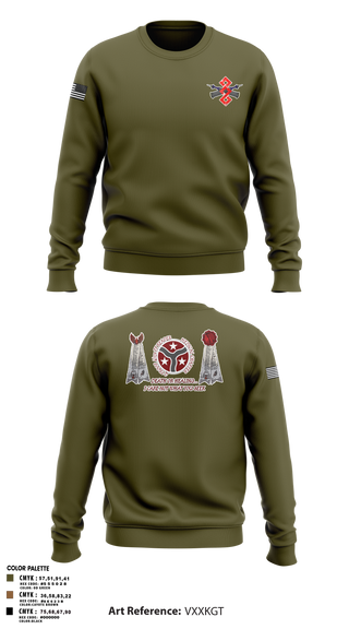 Crew Neck Sweatshirt, q trp 4/278th, , Teamtime, Team time, sublimation, custom sports apparel, team uniforms, spirit wear, spiritwear, sports uniforms, custom shirts, team store, custom team store, fundraiser sports, apparel fundraiser