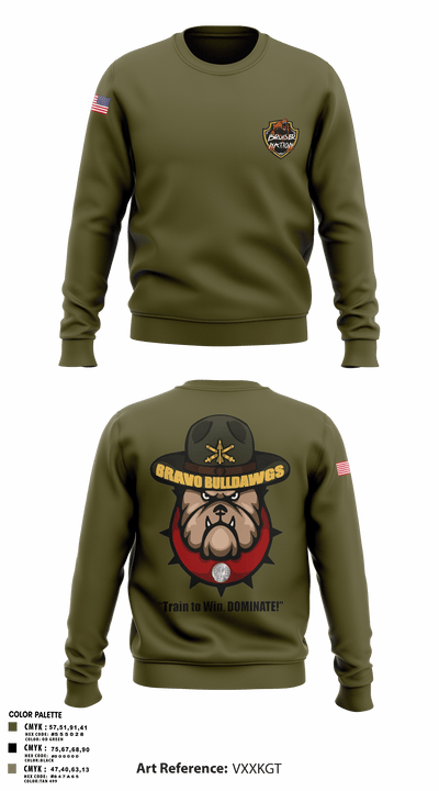 Bravo BulldawgsBravo BulldawgsB_3-6 ADARBulldawgs 3-6ADAR 29854779 Crew Neck Sweatshirt - 1