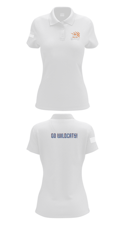 Smokey Road Middle School Basketball 30516748 Women's Short Sleeve Performance Polo  - 17