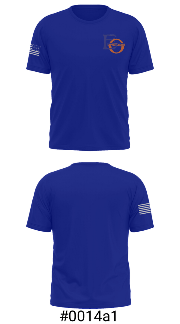 Short Sleeve Performance Shirt, East Orange County Little League, Baseball, Teamtime, Team time, sublimation, custom sports apparel, team uniforms, spirit wear, spiritwear, sports uniforms, custom shirts, team store, custom team store, fundraiser sports, apparel fundraiser