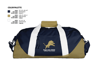 Duffle Bag, Pope John XXIII Regional High School Basketball, Men's Basketball, Teamtime, Team time, sublimation, custom sports apparel, team uniforms, spirit wear, spiritwear, sports uniforms, custom shirts, team store, custom team store, fundraiser sports, apparel fundraiser