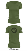 1055th Trans 1st Plt 68355484 Women's Short Sleeve V-neck Shirt - 46