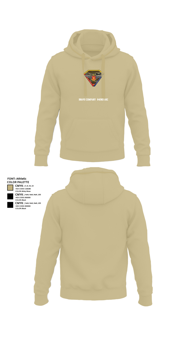 Hoodie, Bravo Company  642nd ASC, , Teamtime, Team time, sublimation, custom sports apparel, team uniforms, spirit wear, spiritwear, sports uniforms, custom shirts, team store, custom team store, fundraiser sports, apparel fundraiser