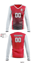 Benjamin Franklin Middle School Volleyball 68376339 Women's Long Sleeve V-neck Shirt - 41