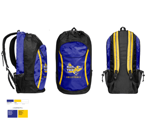 Gear Bag, Harvard H Ellis R V Tech School Volleyball, Women's Volleyball, Teamtime, Team time, sublimation, custom sports apparel, team uniforms, spirit wear, spiritwear, sports uniforms, custom shirts, team store, custom team store, fundraiser sports, apparel fundraiser