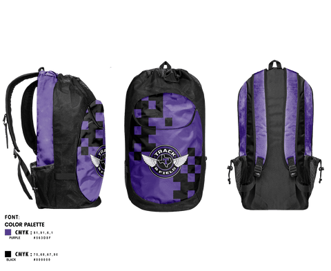 Gear Bag, Throckmorton High School Track and Field, Track & Field, Teamtime, Team time, sublimation, custom sports apparel, team uniforms, spirit wear, spiritwear, sports uniforms, custom shirts, team store, custom team store, fundraiser sports, apparel fundraiser