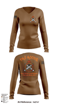 FMS Moore 83066116 Women's Long Sleeve V-neck Shirt -1 124