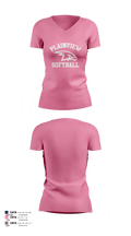 Plainview Softball 28664067 Women's Short Sleeve V-neck Shirt - 2
