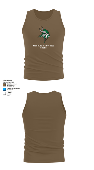 Tank Top, Palo Alto High School Cheer, Cheer, Teamtime, Team time, sublimation, custom sports apparel, team uniforms, spirit wear, spiritwear, sports uniforms, custom shirts, team store, custom team store, fundraiser sports, apparel fundraiser