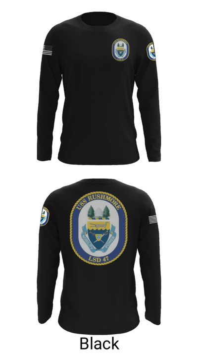 USS RUSHMORE 78932182 Long Sleeve Performance Shirt - 25