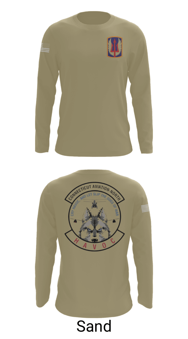 Long Sleeve Performance Shirt, 1-169th E Company, National Guard, Teamtime, Team time, sublimation, custom sports apparel, team uniforms, spirit wear, spiritwear, sports uniforms, custom shirts, team store, custom team store, fundraiser sports, apparel fundraiser