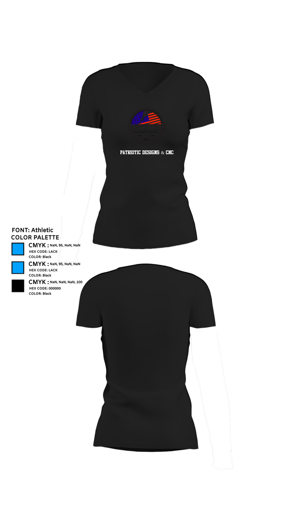 Womens Short Sleeve Vneck Shirt, Patriotic Designs & CNC, , Teamtime, Team time, sublimation, custom sports apparel, team uniforms, spirit wear, spiritwear, sports uniforms, custom shirts, team store, custom team store, fundraiser sports, apparel fundraiser